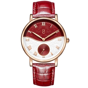 UCHZ Red Quartz Wrist Watch