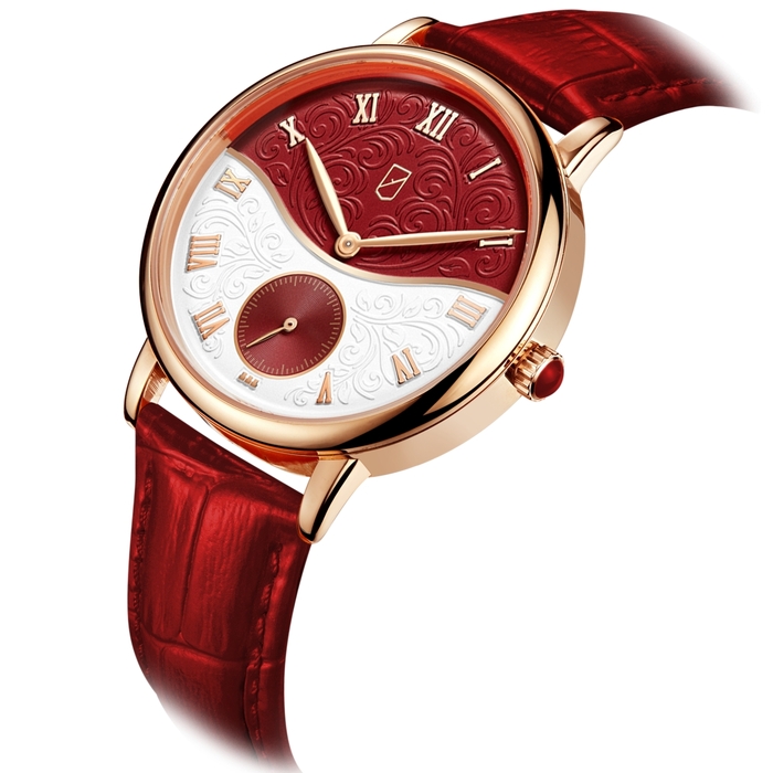 UCHZ Red Quartz Wrist Watch