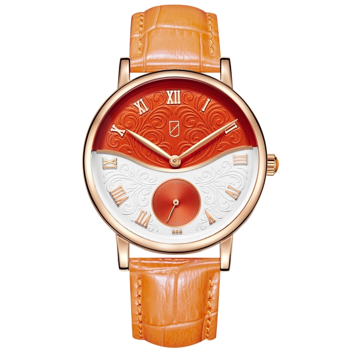 UCHZ Orange Quartz Wrist Watch