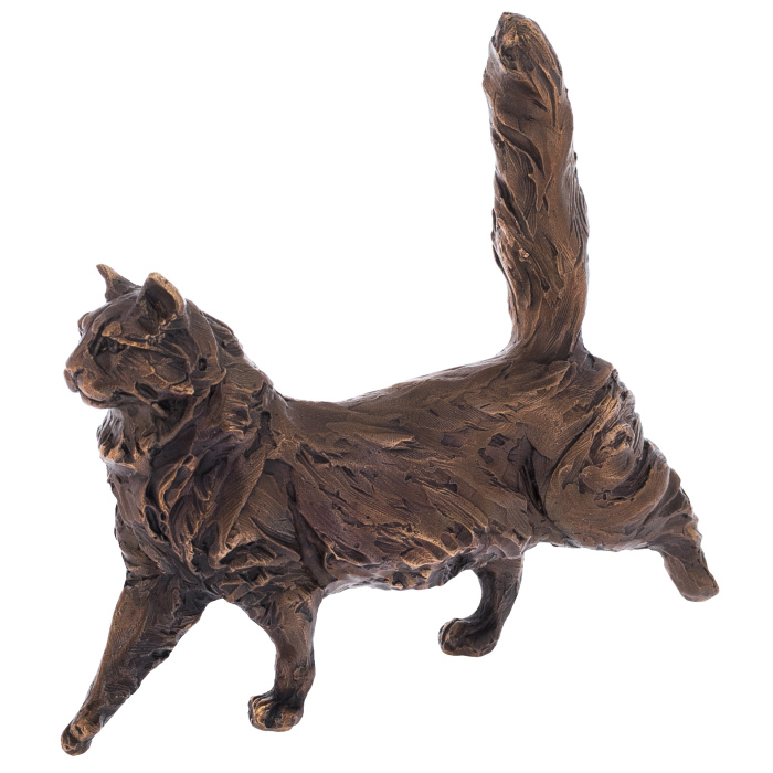Статуэтка из бронзы "Кот идущий"