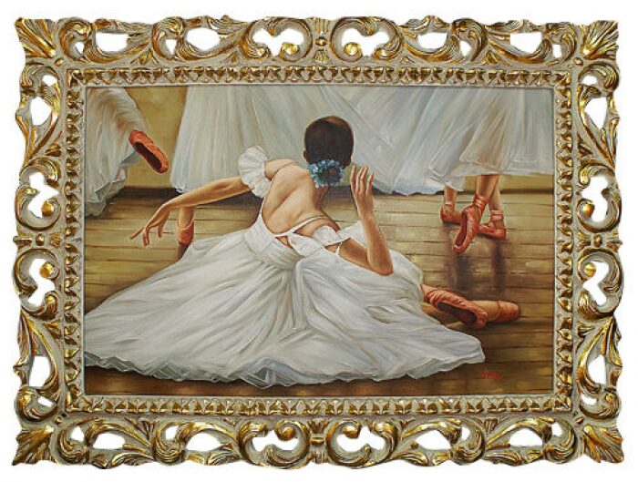 The painting "The Swan Ballerina"