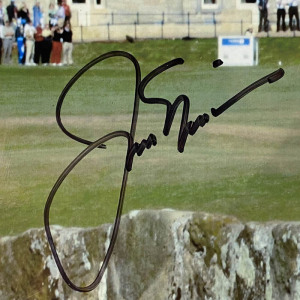 Autographed photo of golfer Jack Nicklaus