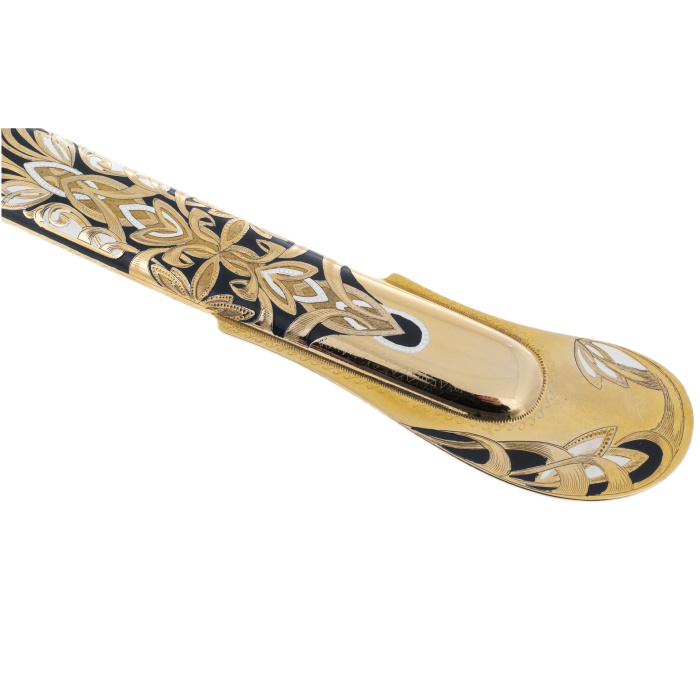 Saber "European" with enamel and stingray leather, Zlatoust