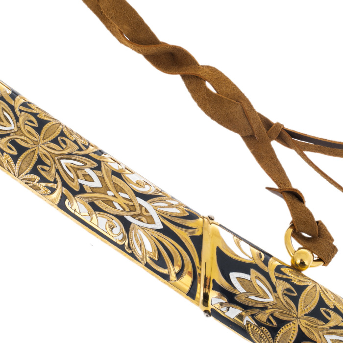 Saber "European" with enamel and stingray leather, Zlatoust