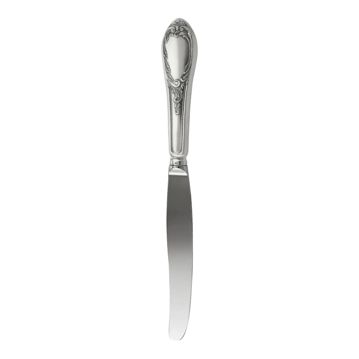 Серебряный столовый набор "Сильвия" Эгоист: вилка, ложка, нож, чайная ложка, на 1 персону