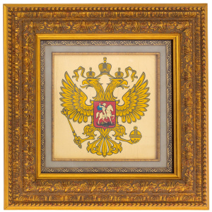 Картина на золоте "Герб России"