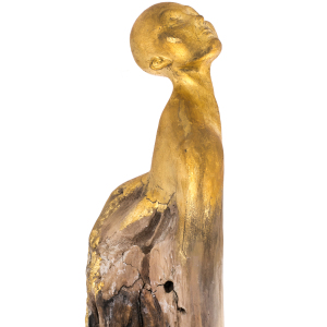 Авторская скульптура-светильник из дерева "Феникс"