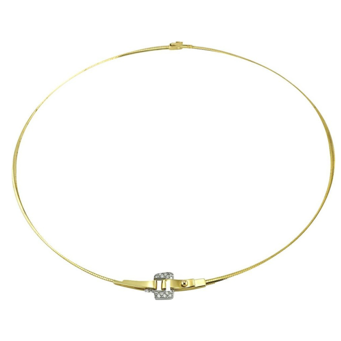 Ожерелье из желтого золота "Attachement" с бриллиантами
