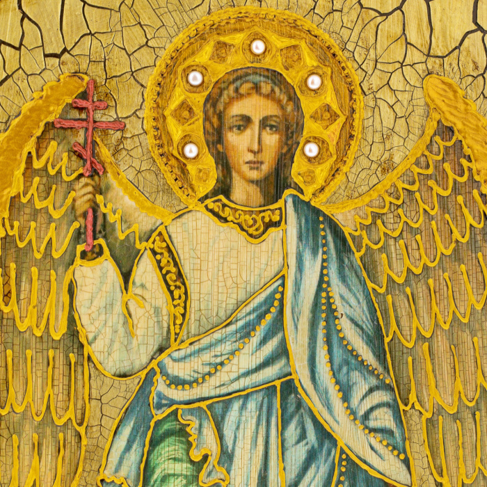 Икона полуаналойная "Ангел Хранитель"