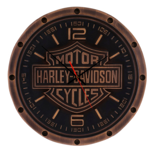 Часы из бука "Harley-Davidson"