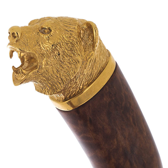 Набор подарочный "Медведь" с охотничьим ножом и скульптурой "Медведь-шатун"