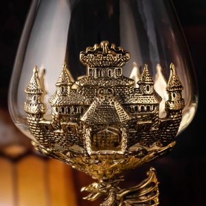 Cognac set "Dragon on a ball" for 4 people, in a gift box