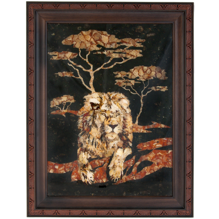 Amber panel "Lion"