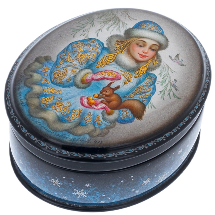 The box "The Snow Maiden" Krasnoslobodtsev, Fedoskino