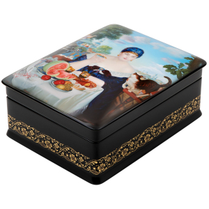 The Merchant's Wife jewelry box, Fedoskino