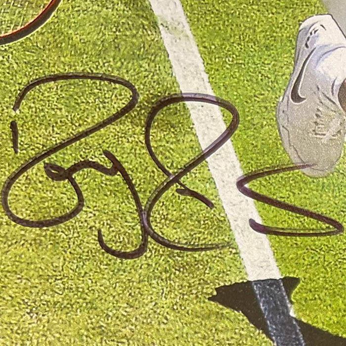 Autographed photo of tennis player Roger Federer