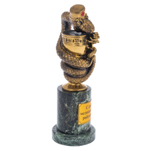 Statuette of medicine "Snake over the bowl"