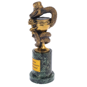 Statuette of medicine "Snake over the bowl"