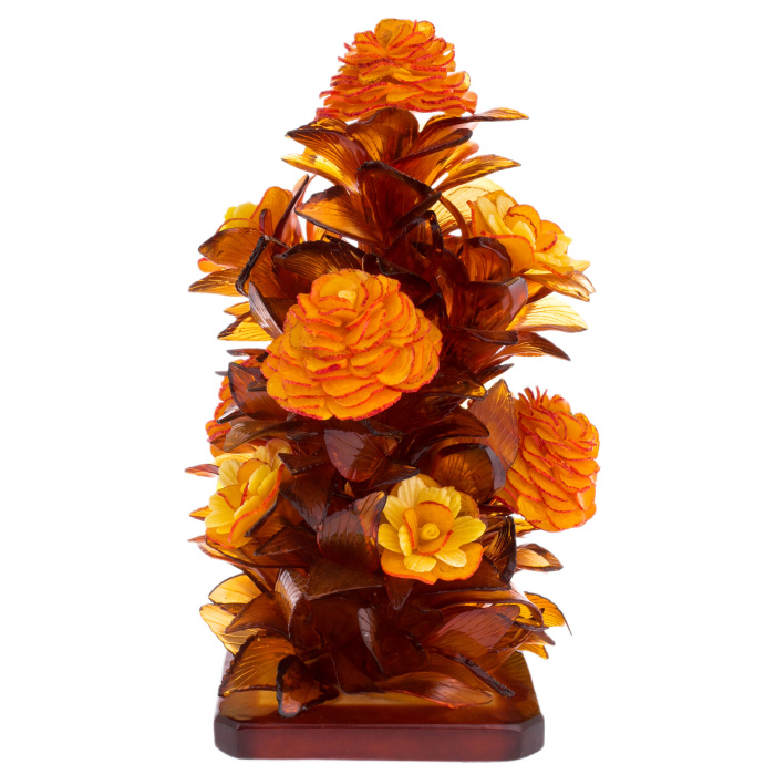 Ikebana made of amber "Inspiration"