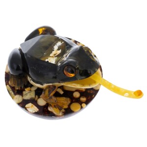 Amber composition "Tumbler Frog"