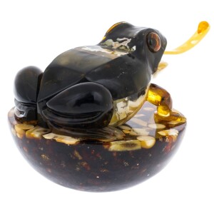 Amber composition "Tumbler Frog"