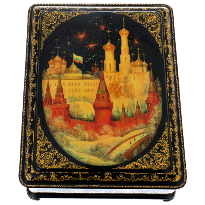 The box of Palekh "Moscow" Komyakova