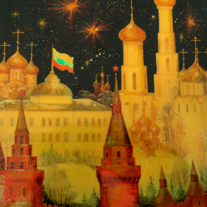 The box of Palekh "Moscow" Komyakova