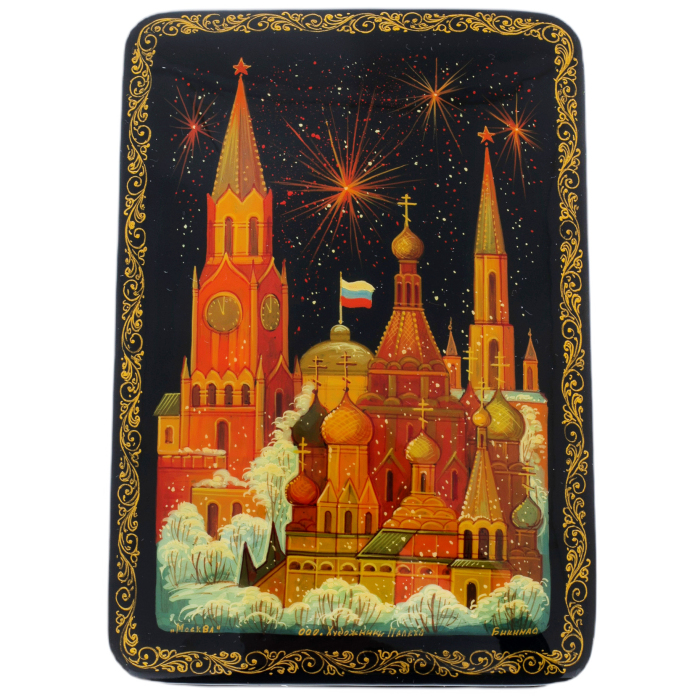 The box of Palekh "Moscow" Bikin