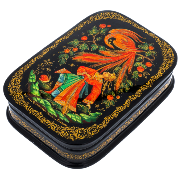 Lebedev's Firebird jewelry box, Palekh