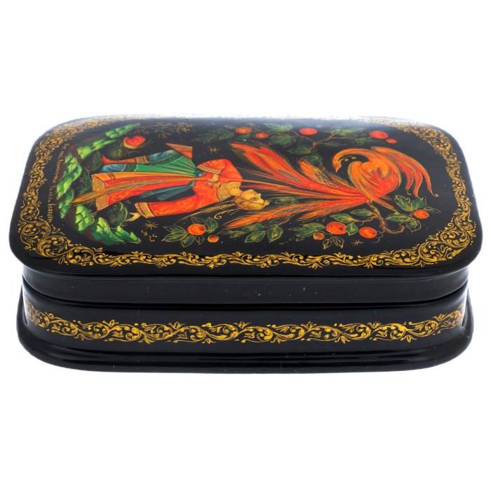 Lebedev's Firebird jewelry box, Palekh