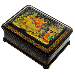 Jewelry box "Emelya" Kamardina, Palekh