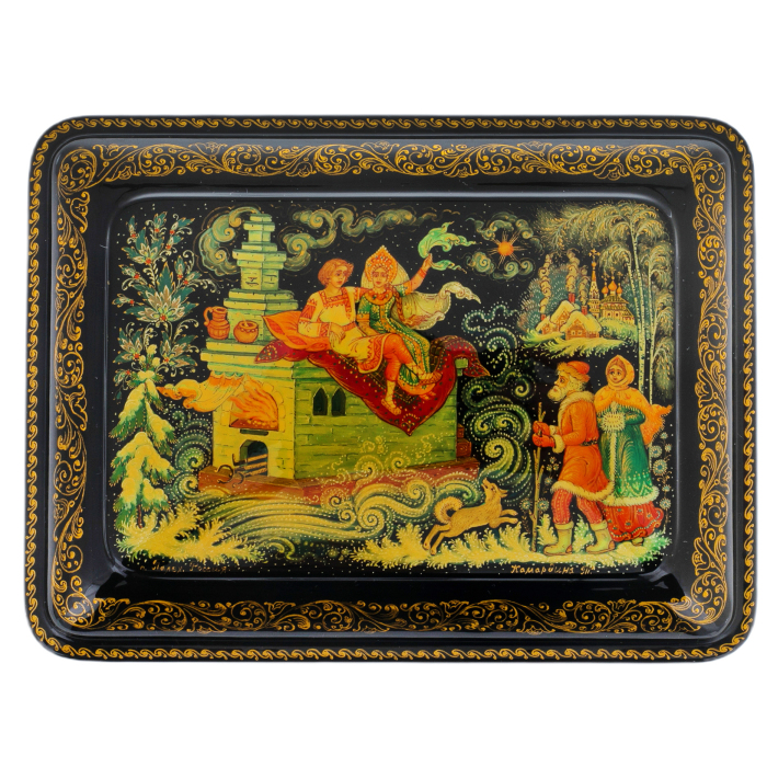 Jewelry box "Emelya" Kamardina, Palekh