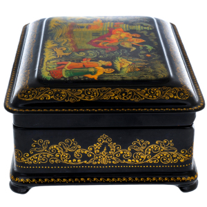 Jewelry box "Emelya" Kamardina, Palekh