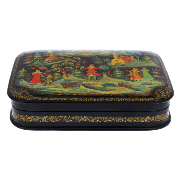 Jewelry box "Emelya" Kuznetsov, Palekh