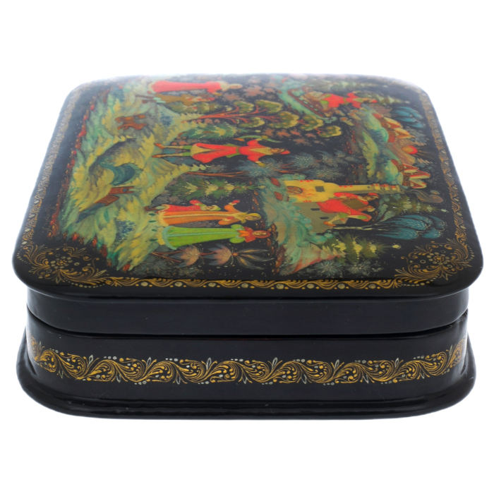 Jewelry box "Emelya" Kuznetsov, Palekh