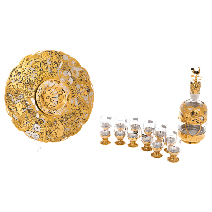 Vodka set "Seasons" Zlatoust