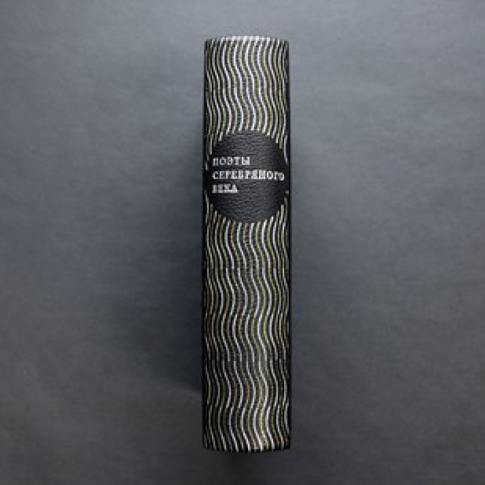 Книга в кожаном переплёте "Поэты серебряного века"