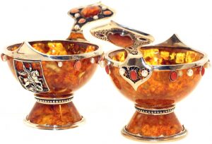 Amber bowl "Derzhavnaya"