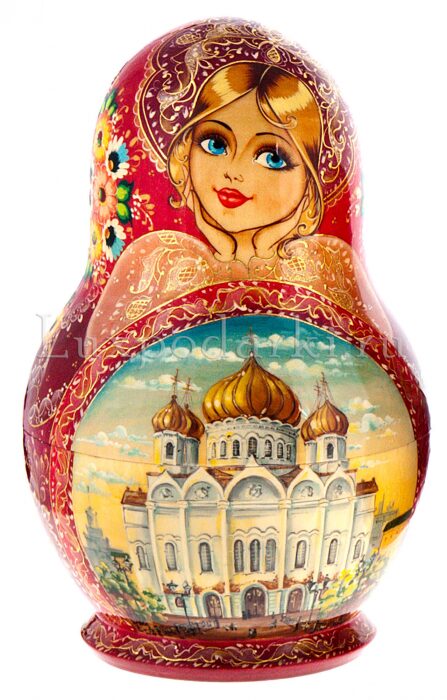 Matryoshka doll for 15 people "Cathedral of Christ the Savior" 23 cm