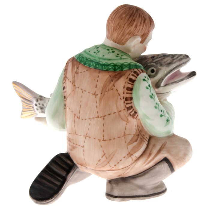 Porcelain figurine "Fisherman"