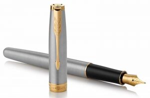 Fountain pen "Sonnet Core" Stainless Steel GT F