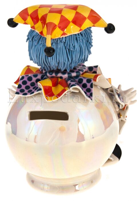 Статуэтка "Клоун - копилка", цвет: разноцветный